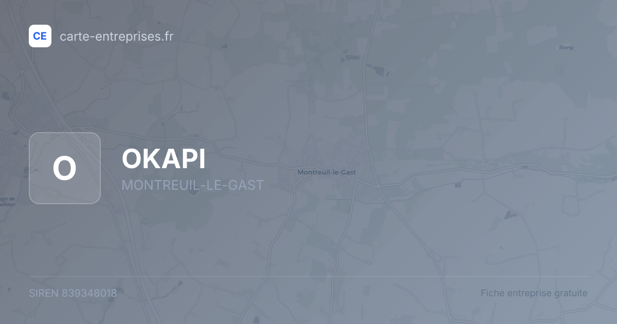 OKAPI — 839348018 — fiche entreprise