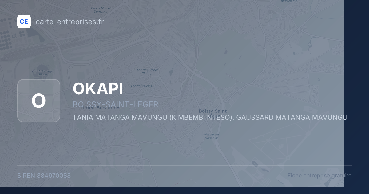 OKAPI — 884970088 — fiche entreprise