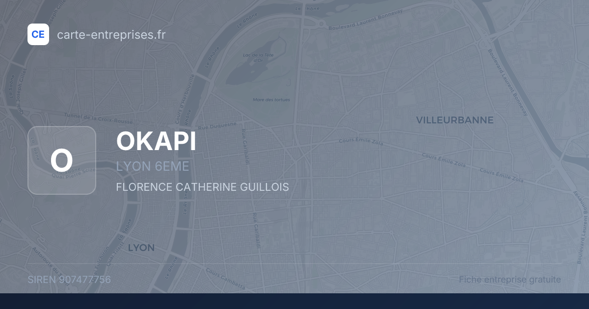 OKAPI — 907477756 — fiche entreprise