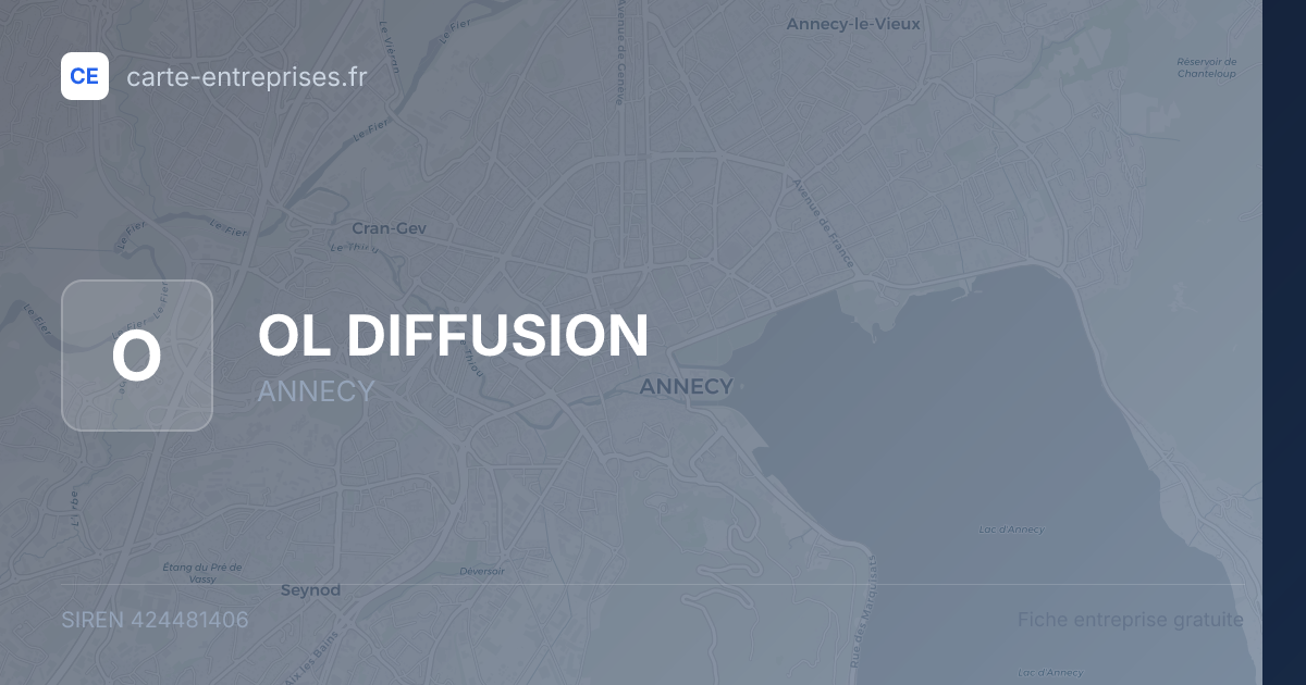 OL DIFFUSION — 424481406 — fiche entreprise