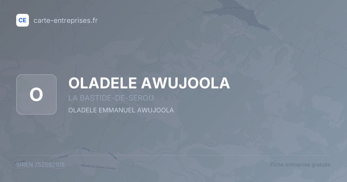 OLADELE AWUJOOLA — 752592105 — fiche entreprise