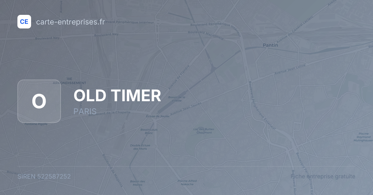 OLD TIMER — 522587252 — fiche entreprise