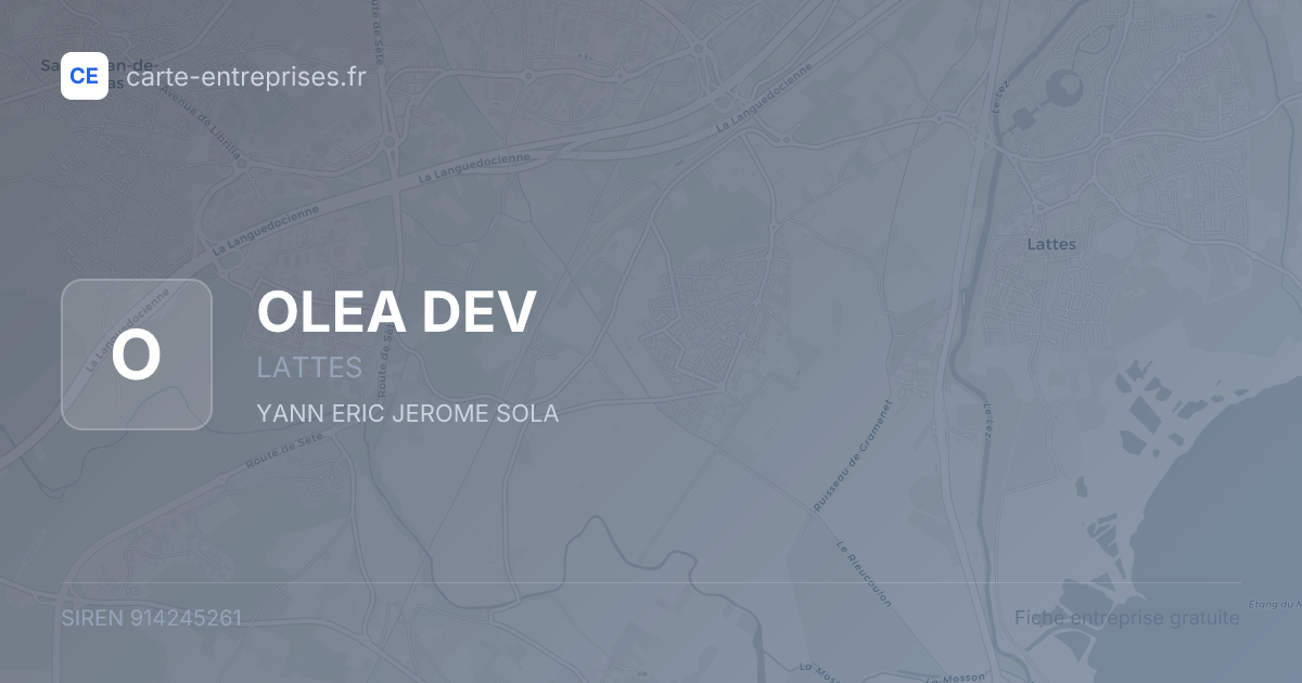 OLEA DEV — 914245261 — fiche entreprise