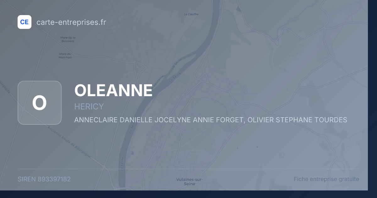 OLEANNE — 893397182 — fiche entreprise