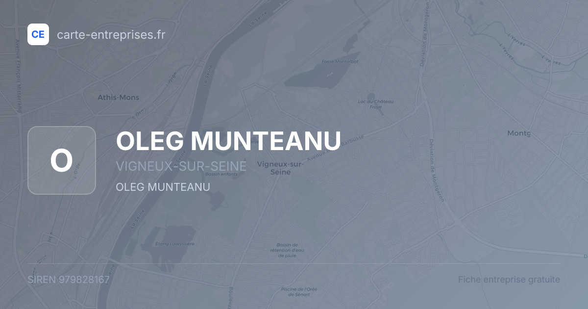 OLEG MUNTEANU — 979828167 — fiche entreprise