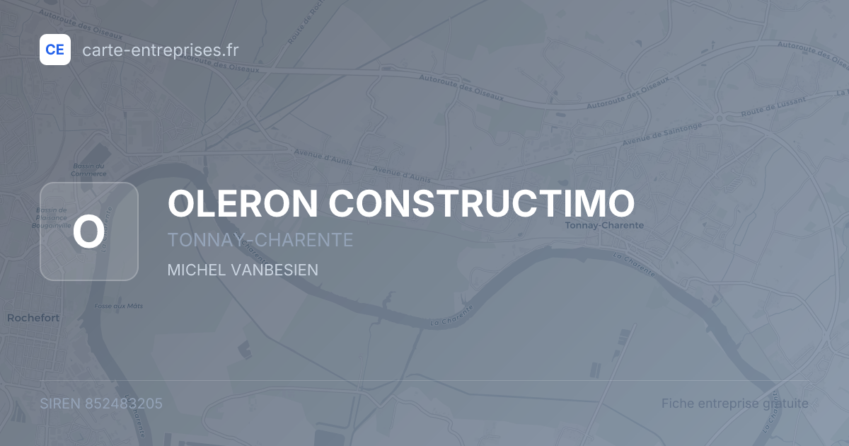 OLERON CONSTRUCTIMO — 852483205 — fiche entreprise