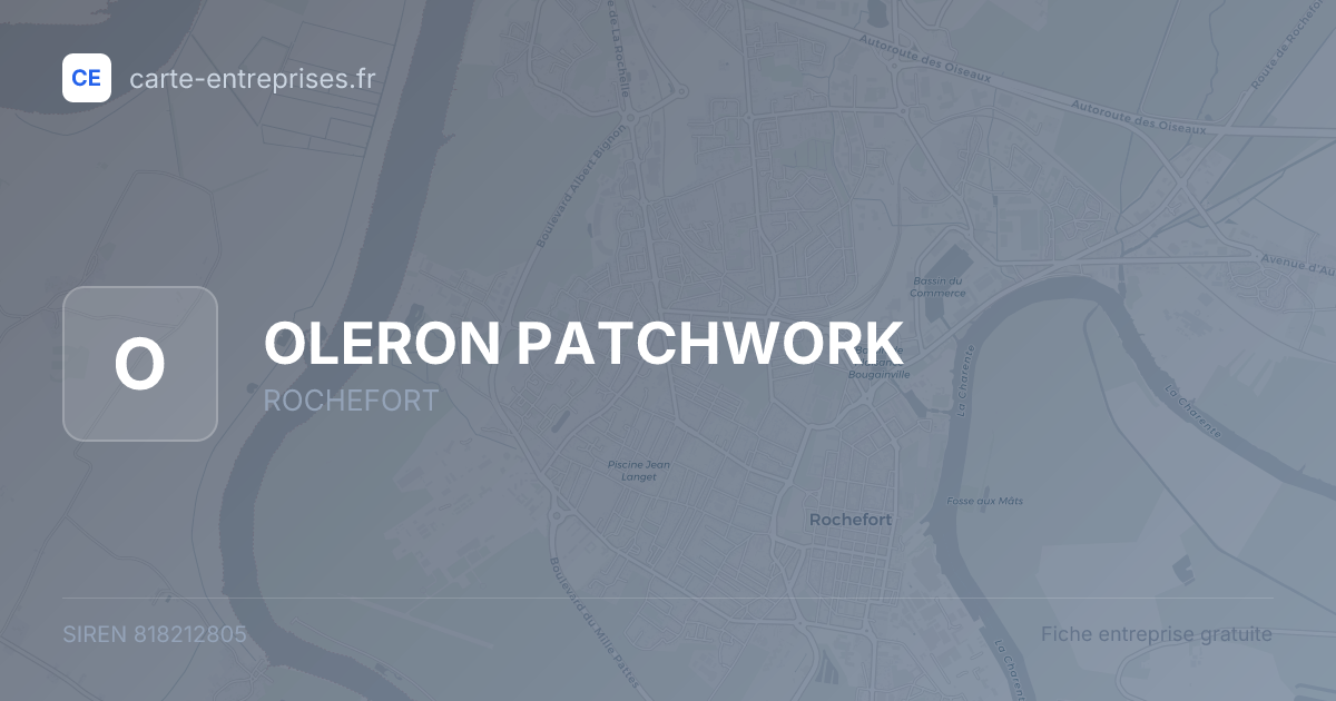 OLERON PATCHWORK — 818212805 — fiche entreprise