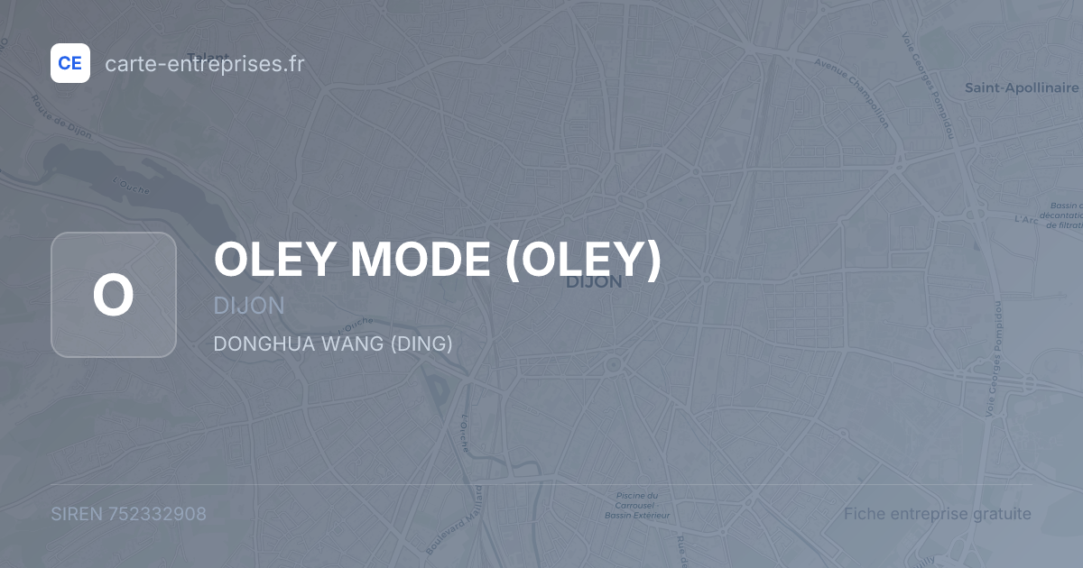 OLEY MODE (OLEY) — 752332908 — fiche entreprise