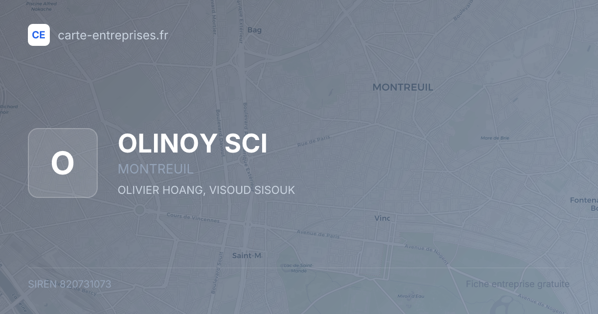 OLINOY SCI — 820731073 — fiche entreprise