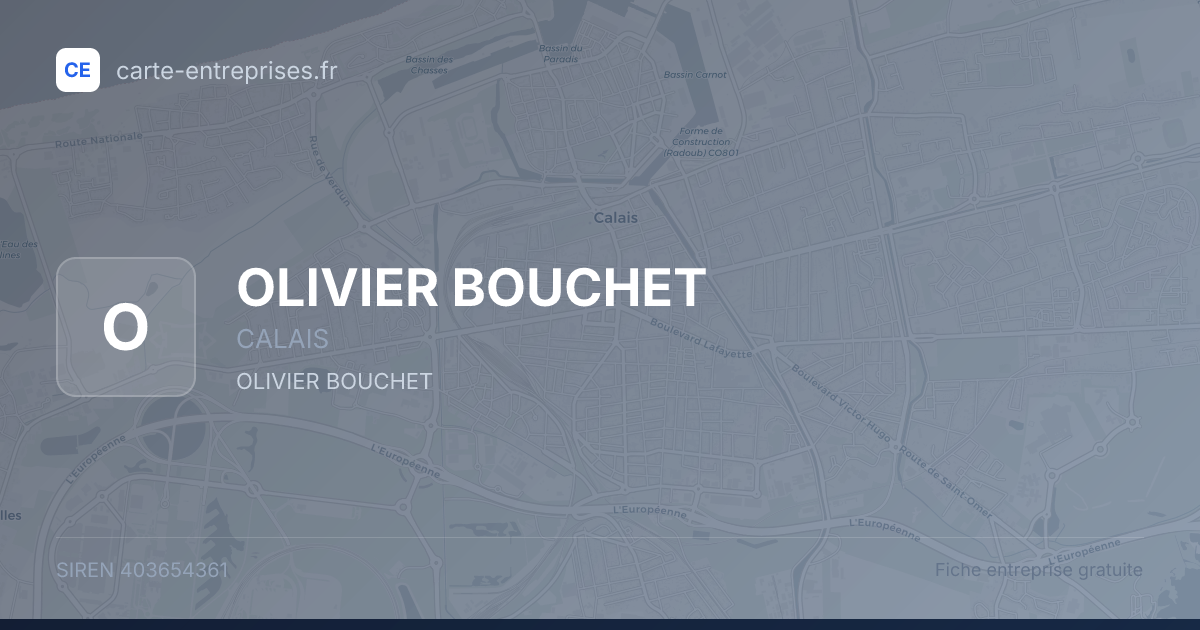 OLIVIER BOUCHET — 403654361 — fiche entreprise