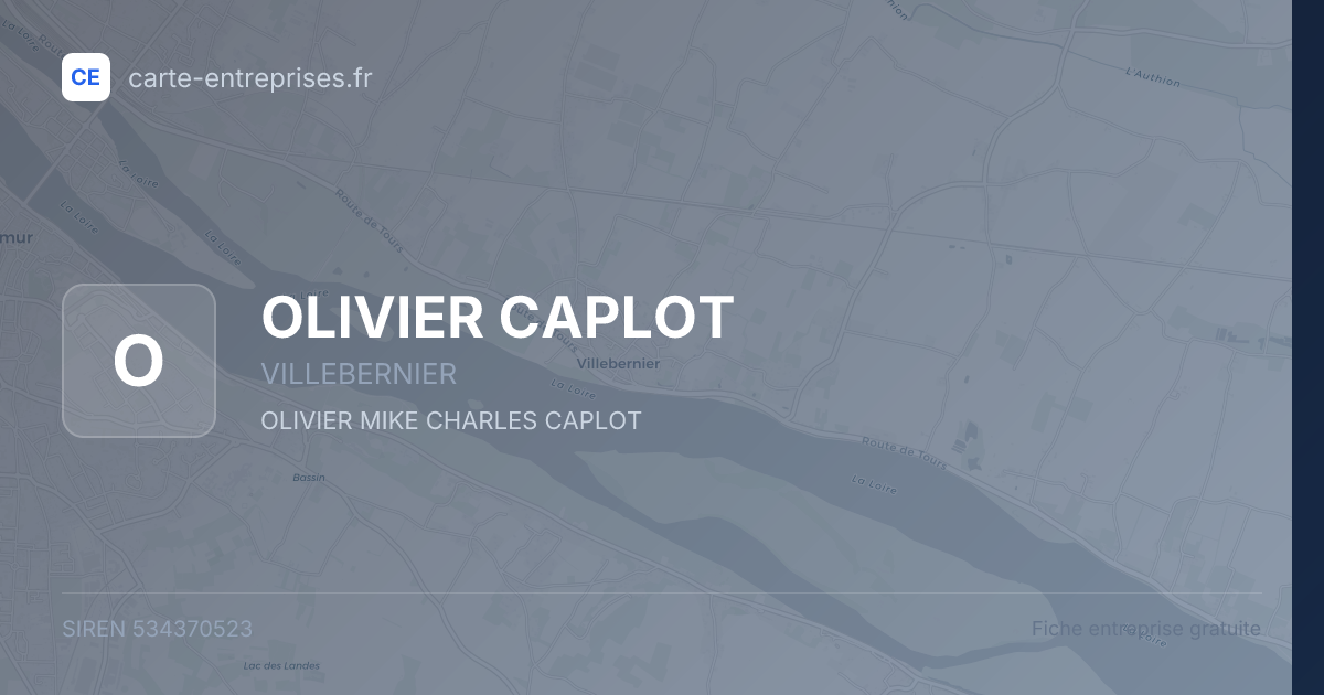 OLIVIER CAPLOT — 534370523 — fiche entreprise