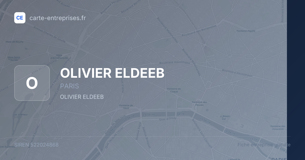 OLIVIER ELDEEB — 522024868 — fiche entreprise