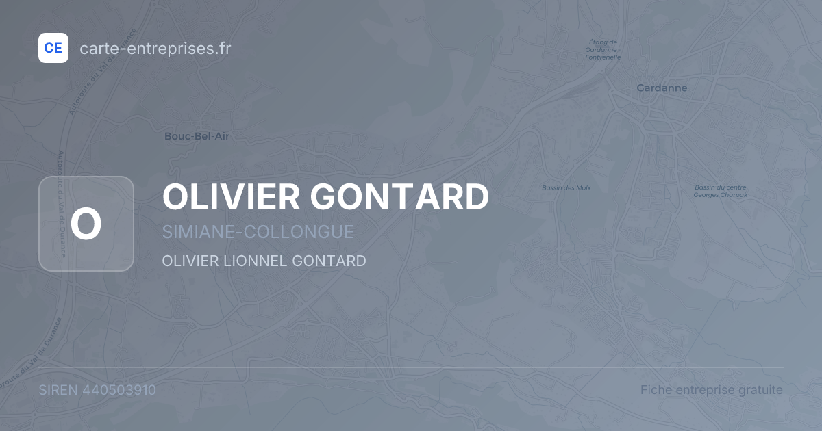 OLIVIER GONTARD — 440503910 — fiche entreprise