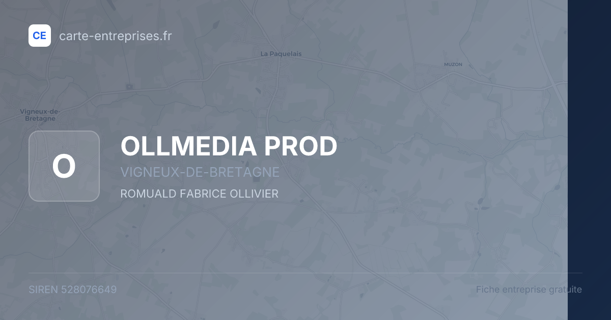 OLLMEDIA PROD — 528076649 — fiche entreprise