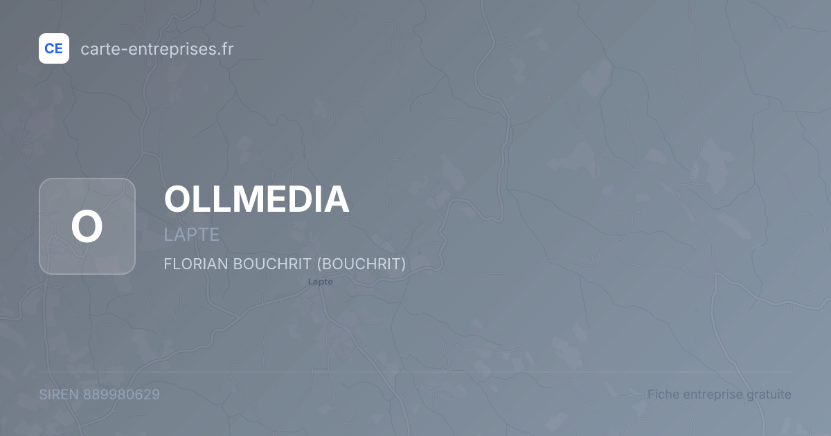 OLLMEDIA — 889980629 — fiche entreprise