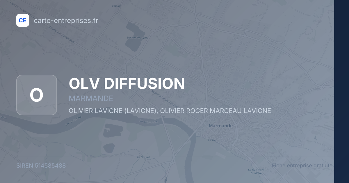 OLV DIFFUSION — 514585488 — fiche entreprise