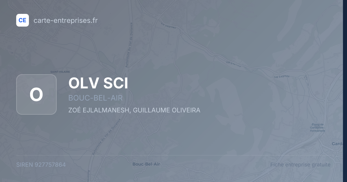 OLV SCI — 927757864 — fiche entreprise