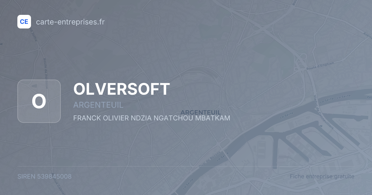 OLVERSOFT — 539845008 — fiche entreprise