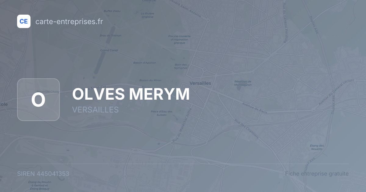 OLVES MERYM — 445041353 — fiche entreprise