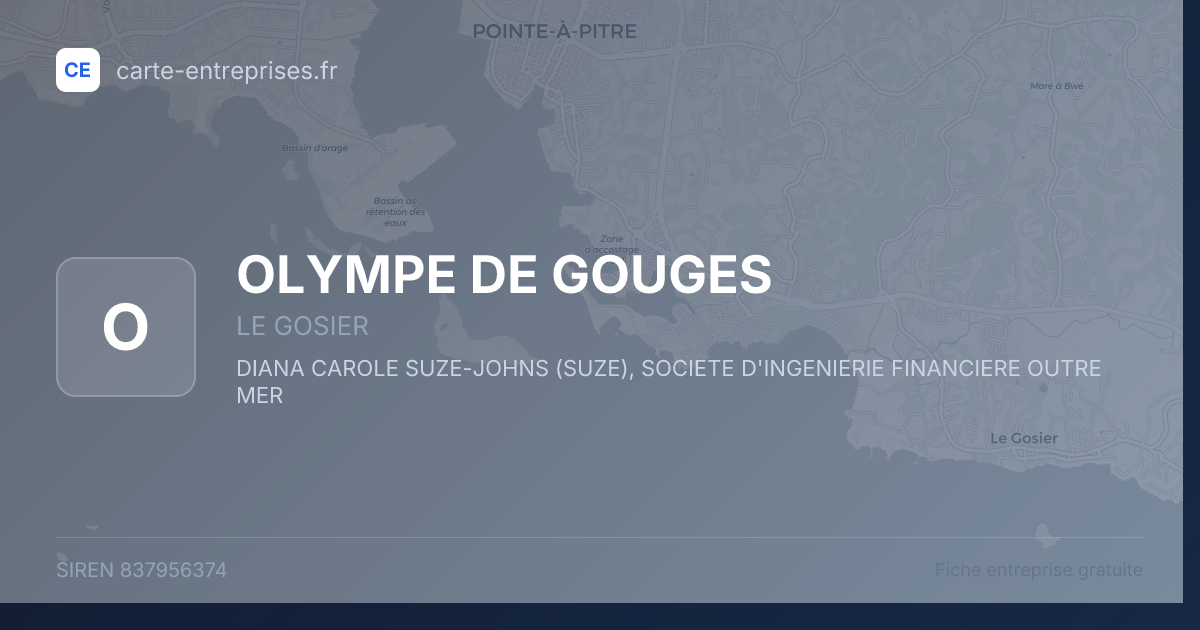 OLYMPE DE GOUGES — 837956374 — fiche entreprise