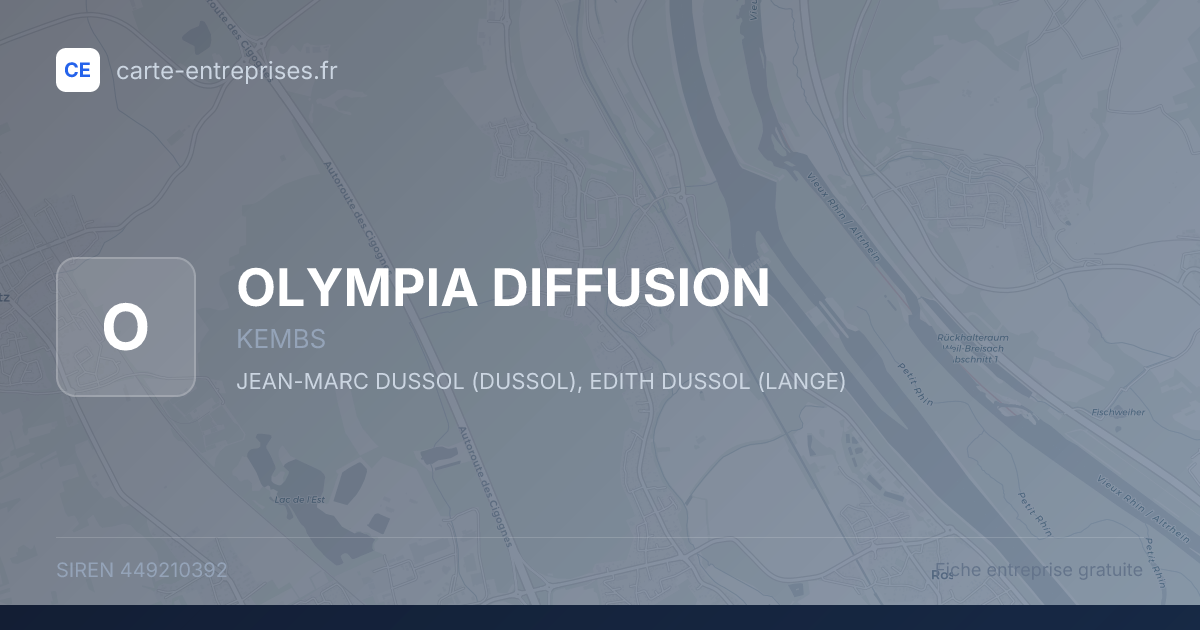 OLYMPIA DIFFUSION — 449210392 — fiche entreprise