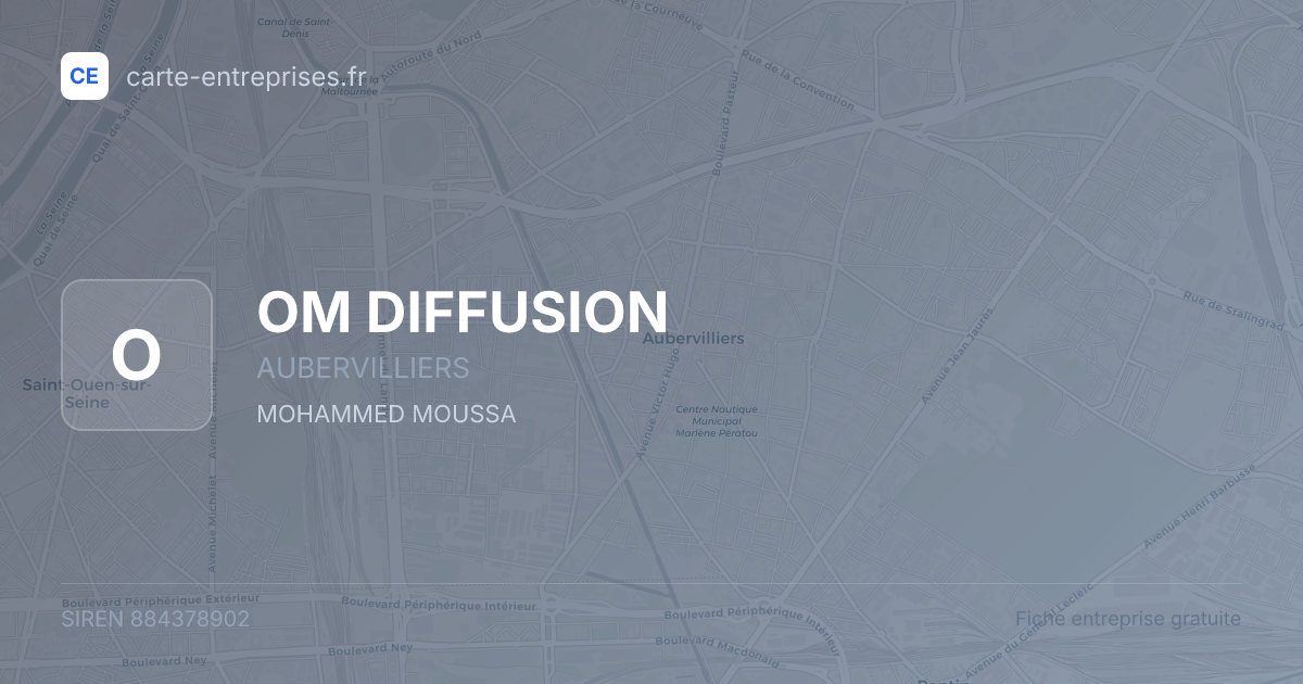 OM DIFFUSION — 884378902 — fiche entreprise