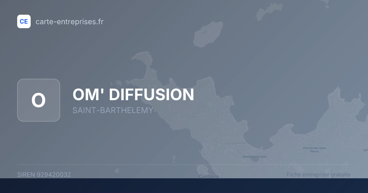 OM' DIFFUSION — 929420032 — fiche entreprise