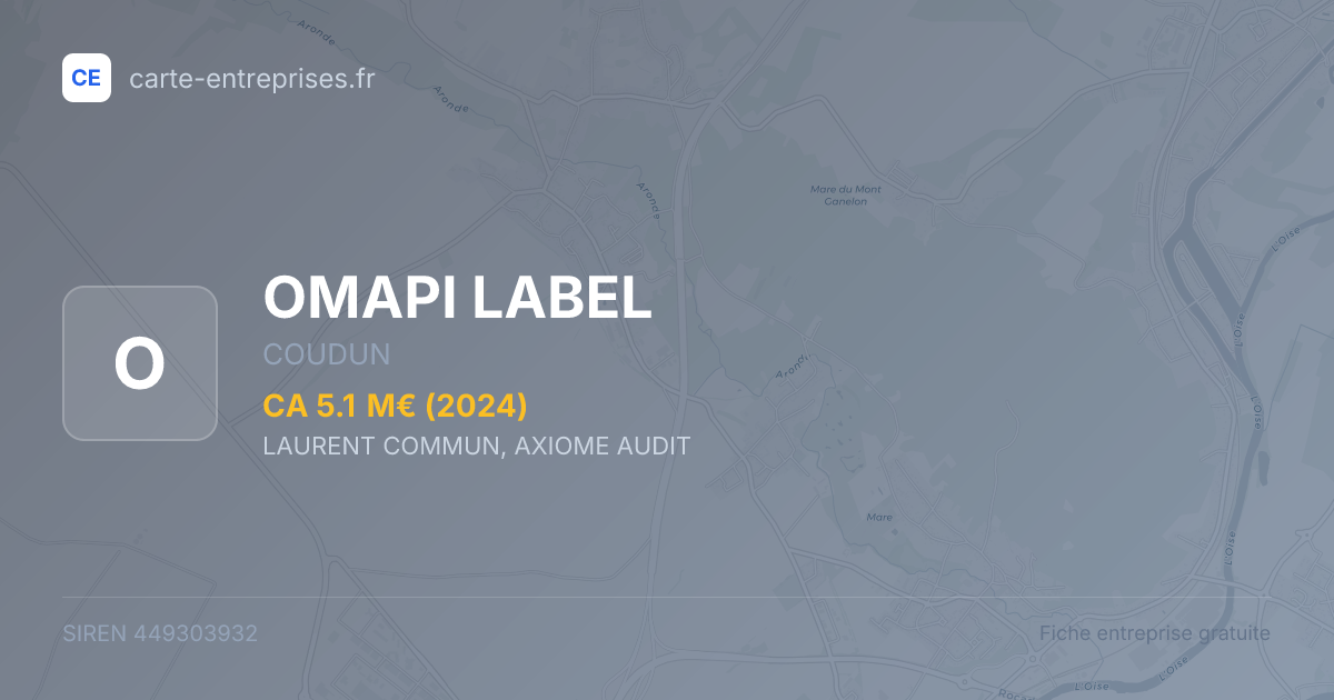 OMAPI LABEL — 449303932 — fiche entreprise