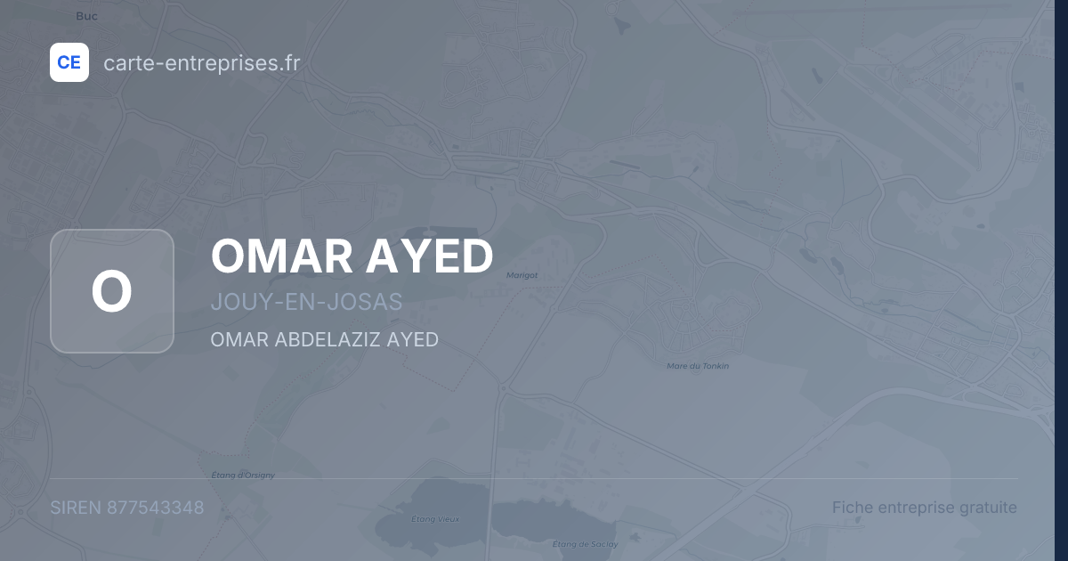 OMAR AYED — 877543348 — fiche entreprise