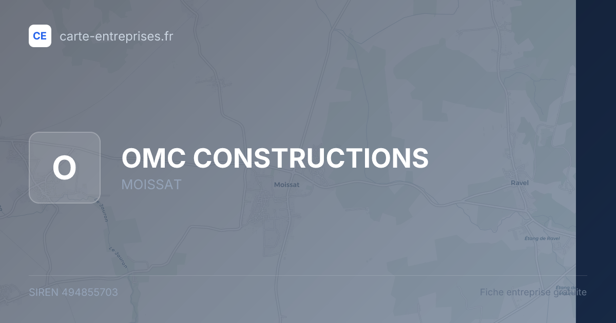 OMC CONSTRUCTIONS — 494855703 — fiche entreprise