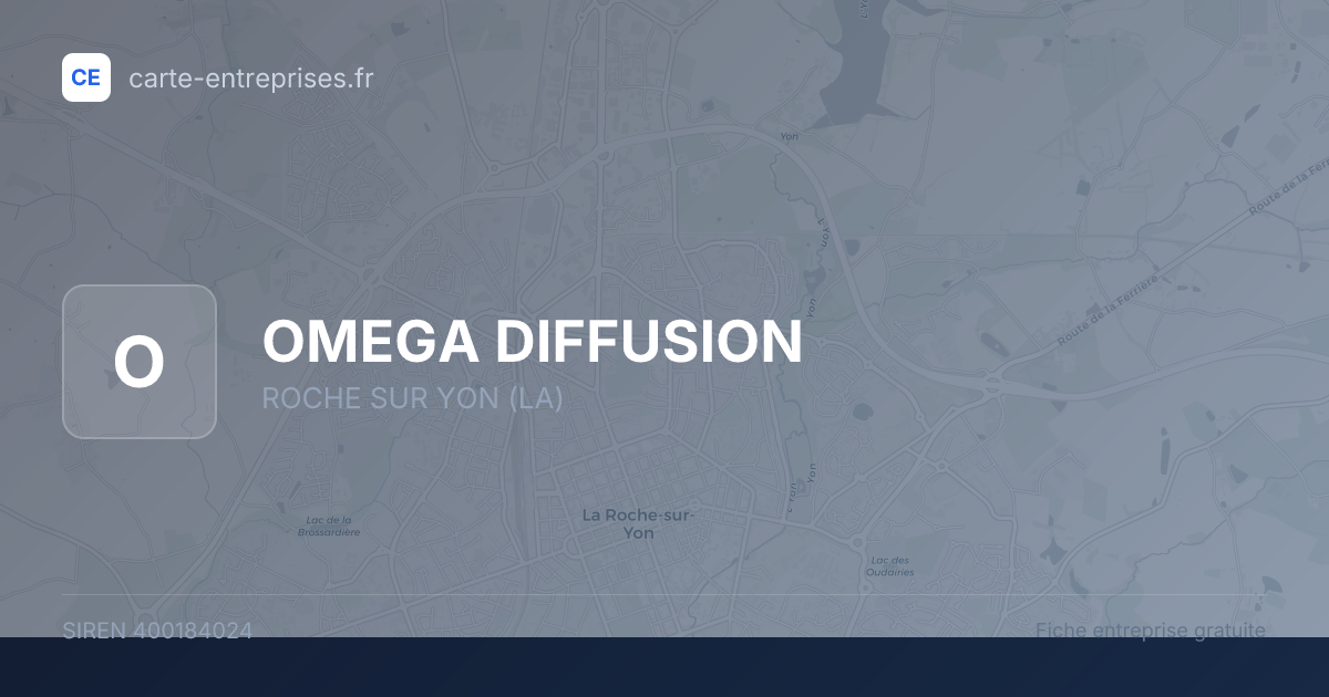 OMEGA DIFFUSION — 400184024 — fiche entreprise