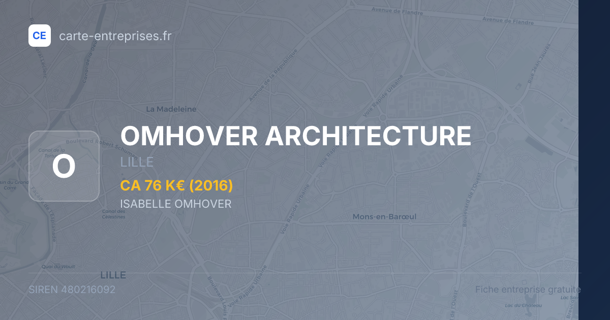 OMHOVER ARCHITECTURE — 480216092 — fiche entreprise