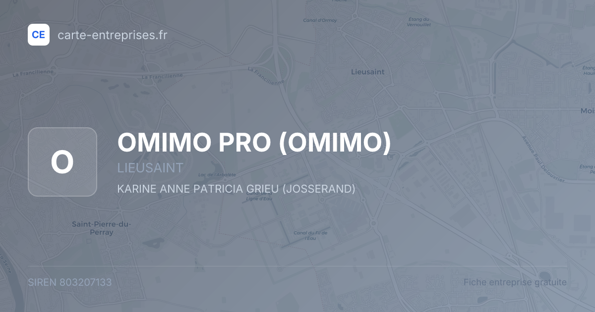 OMIMO PRO (OMIMO) — 803207133 — fiche entreprise