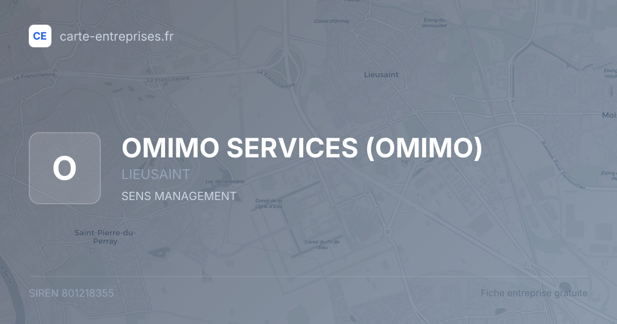 OMIMO SERVICES (OMIMO) — 801218355 — fiche entreprise