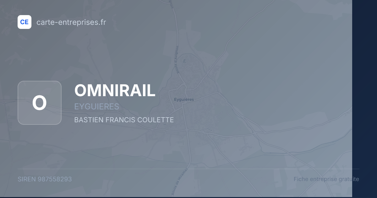 OMNIRAIL — 987558293 — fiche entreprise