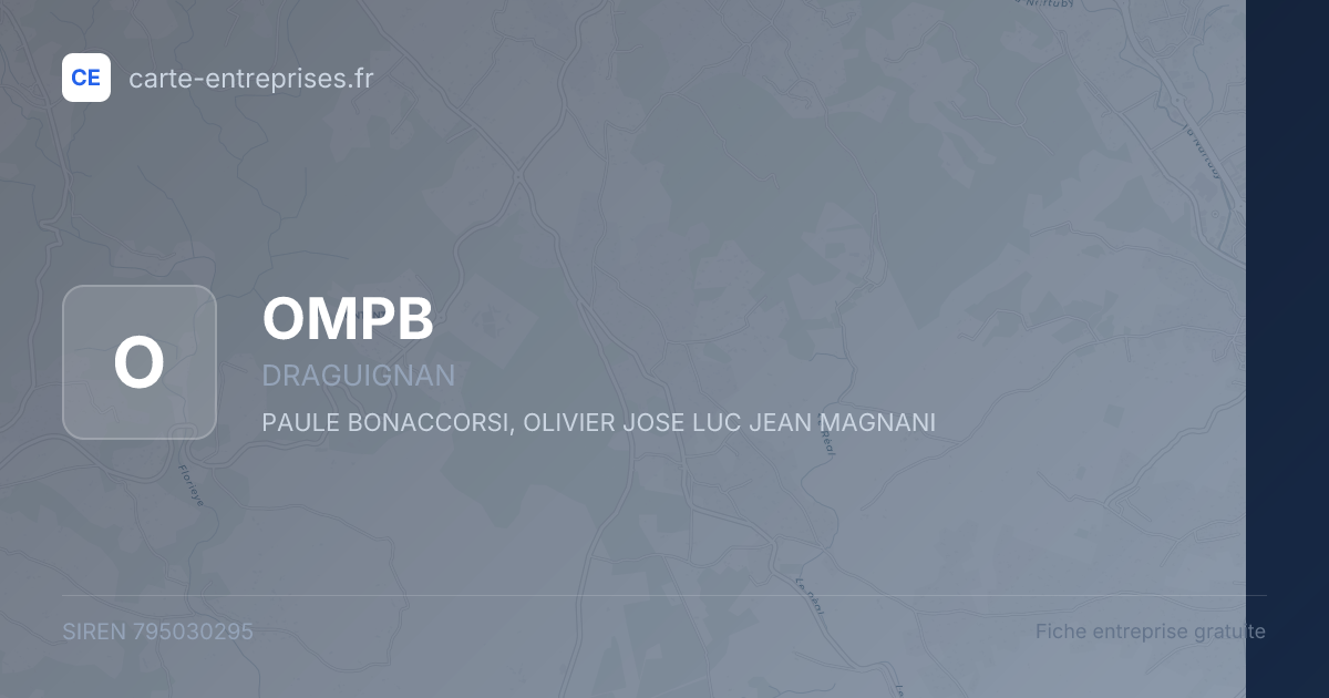 OMPB — 795030295 — fiche entreprise