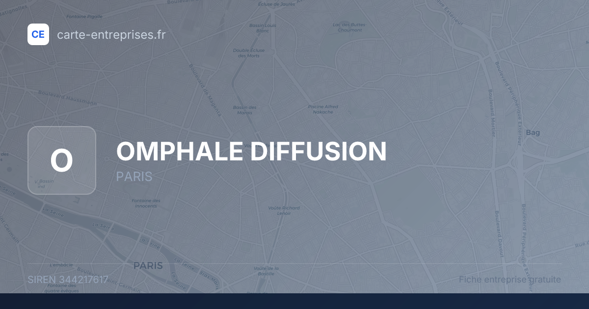 OMPHALE DIFFUSION — 344217617 — fiche entreprise