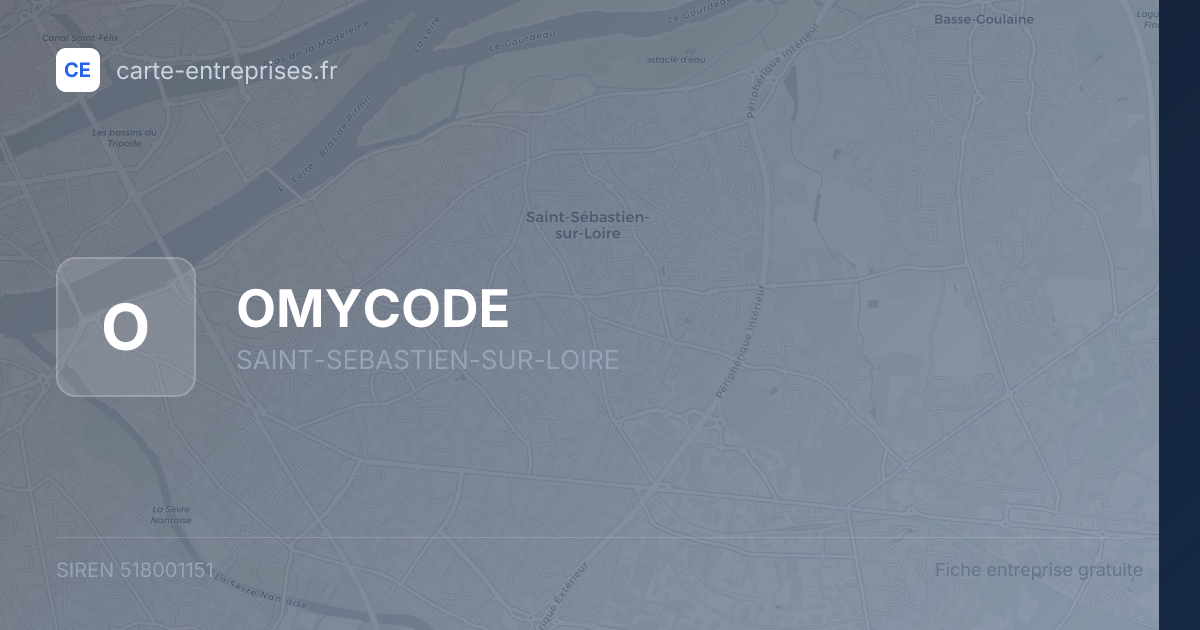 OMYCODE — 518001151 — fiche entreprise