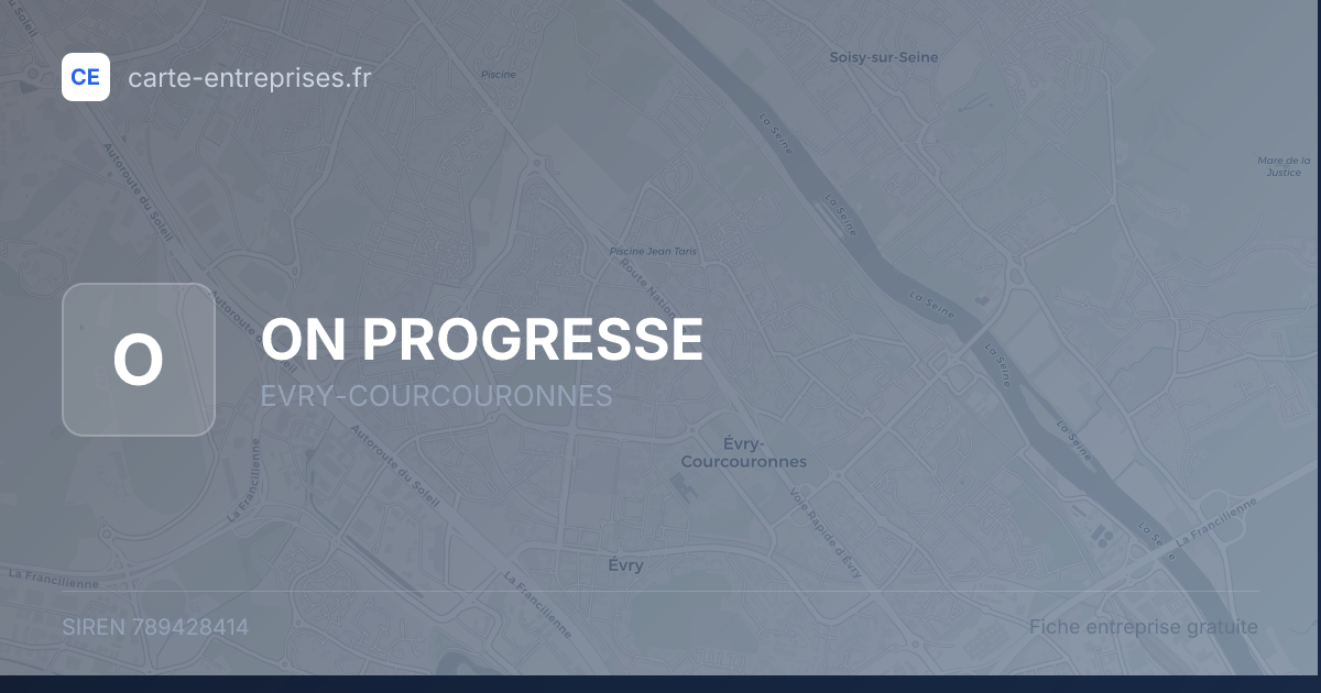 ON PROGRESSE — 789428414 — fiche entreprise