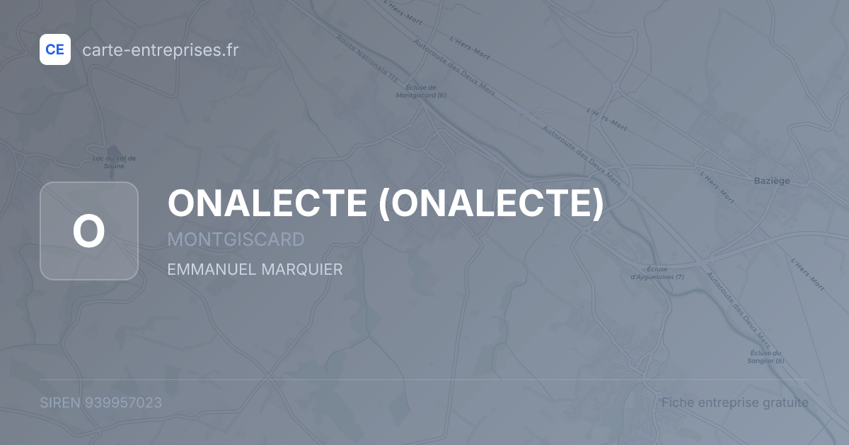 ONALECTE — 939957023 — fiche entreprise