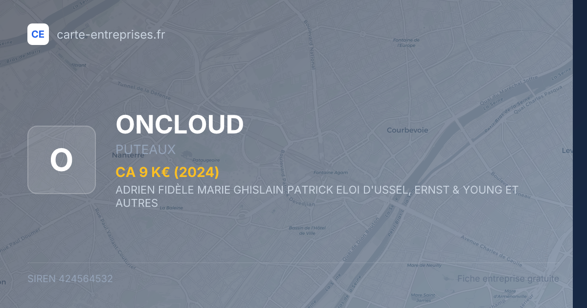 ONCLOUD — 424564532 — fiche entreprise