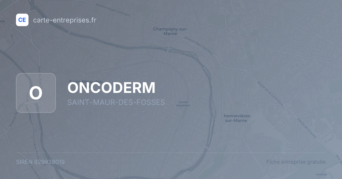 ONCODERM — 829928019 — fiche entreprise