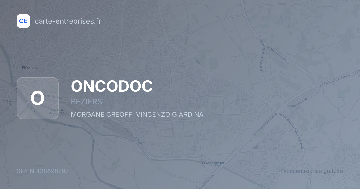 ONCODOC — 438698797 — fiche entreprise