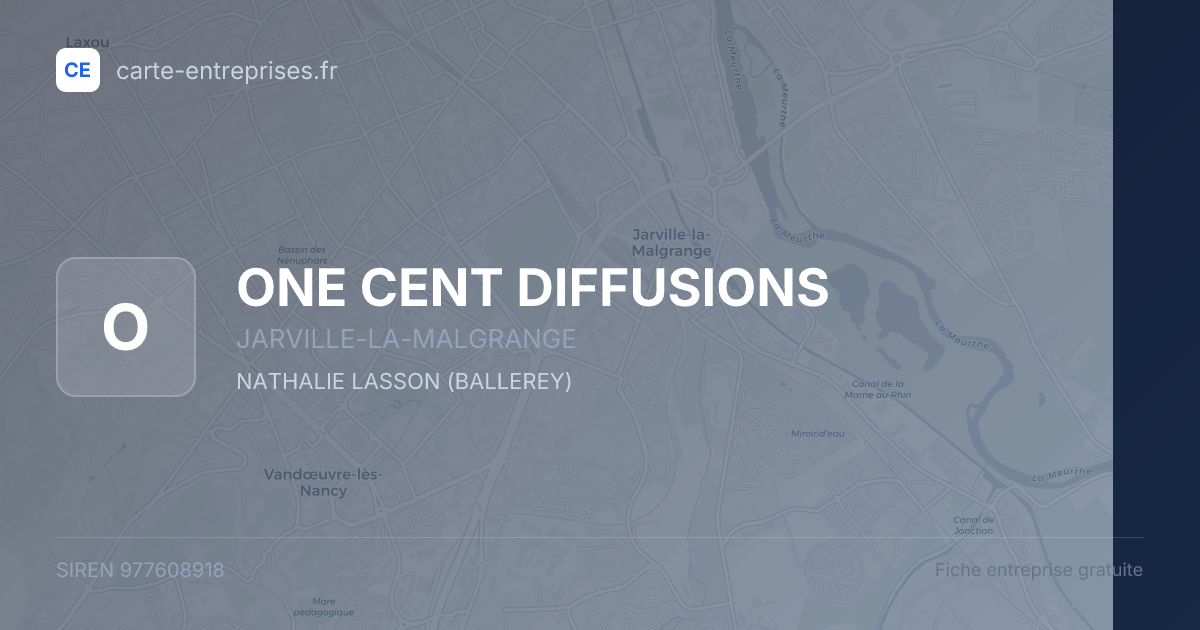 ONE CENT DIFFUSIONS — 977608918 — fiche entreprise
