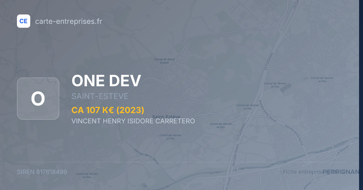 ONE DEV — 817618499 — fiche entreprise