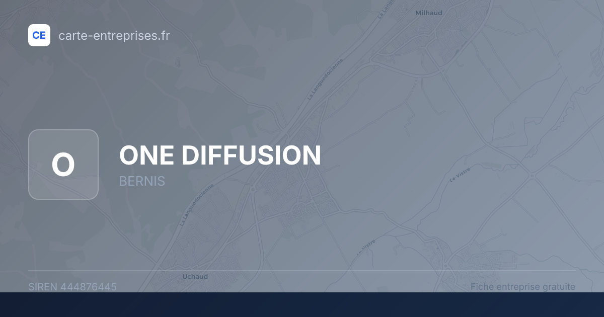 ONE DIFFUSION — 444876445 — fiche entreprise