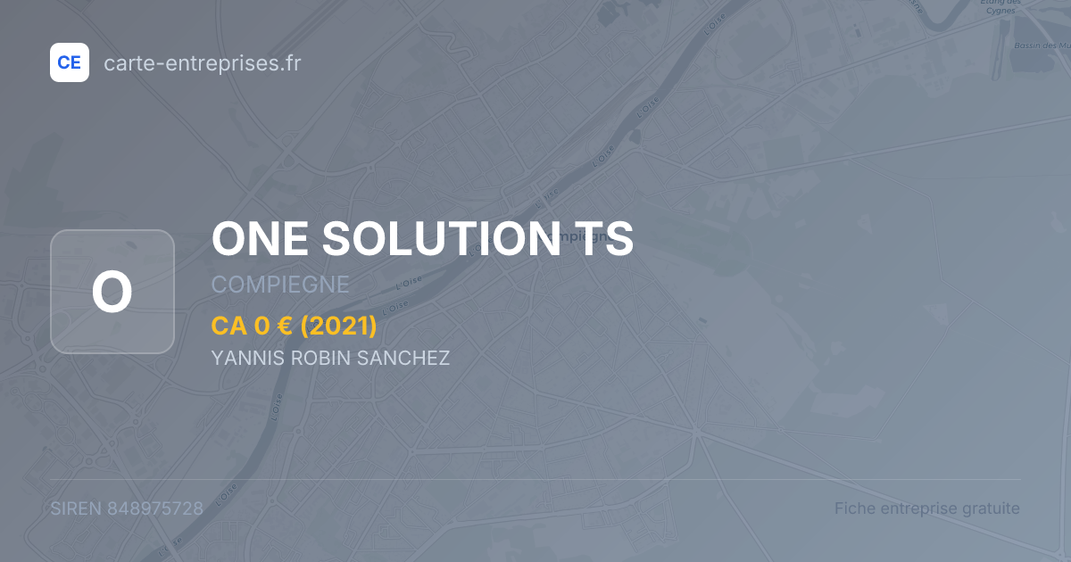 ONE SOLUTION TS — 848975728 — fiche entreprise