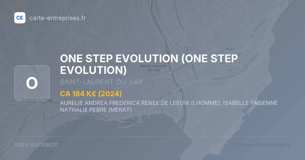 ONE STEP EVOLUTION — 914069620 — fiche entreprise