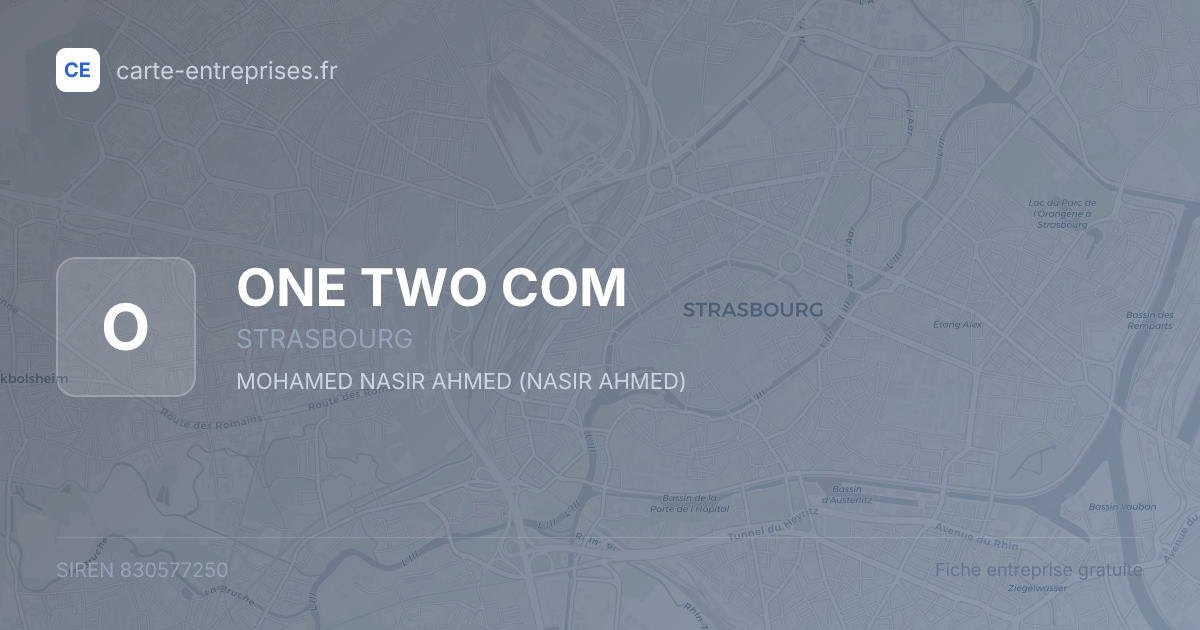 ONE TWO COM — 830577250 — fiche entreprise