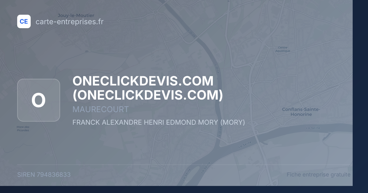 ONECLICKDEVIS.COM — 794836833 — fiche entreprise